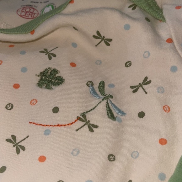 Sage Creek Organics Sleeper Gown Sack 0/3M Dragonflies & Leafs - Picture 6 of 6